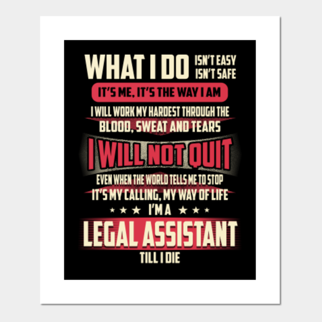 Legal Assistant What i Do Legal Assistant Plakat i Druk Artystyczny